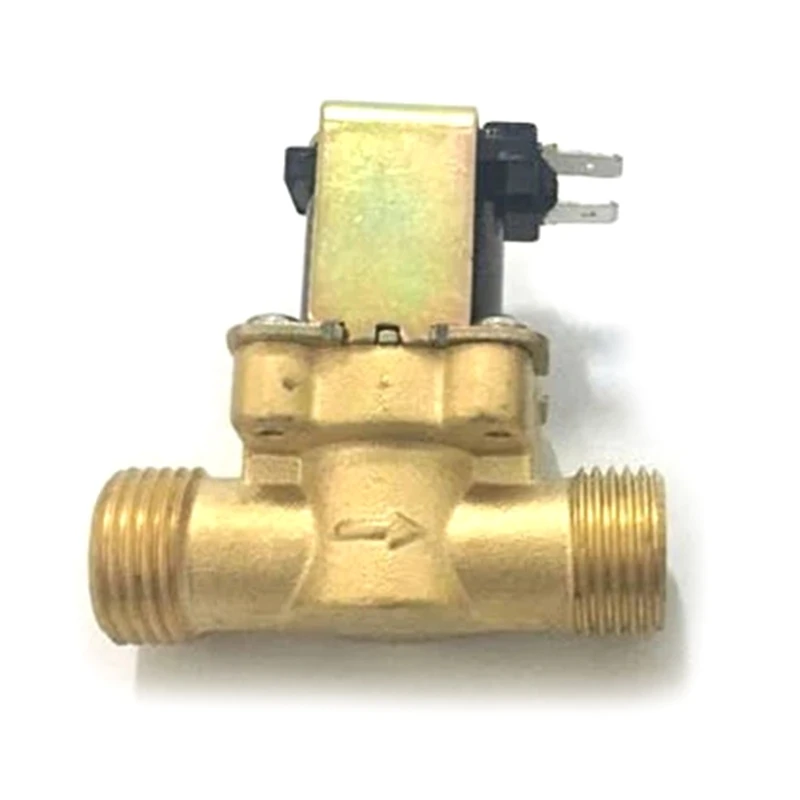 

G1/2in Electric Solenoid Valve Normally Closed Brass Magnetic Valve Compatible with Automatic Water Control DC12/24V