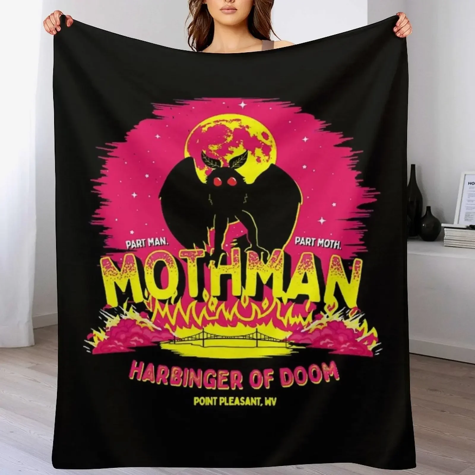 Мотылек Гарбингер смерти! Плед Среда Мягкие тонкие одеяла