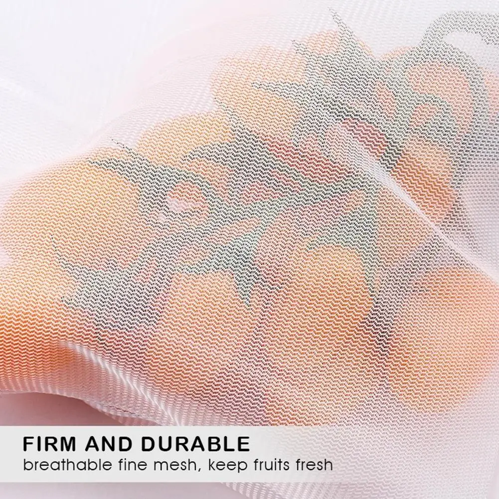 

3PCS Reusable Fruit Vegetable Bags Net Bag Produce Washable Mesh Bags With Drawstring Kitchen Storage Bags Toys Sundries