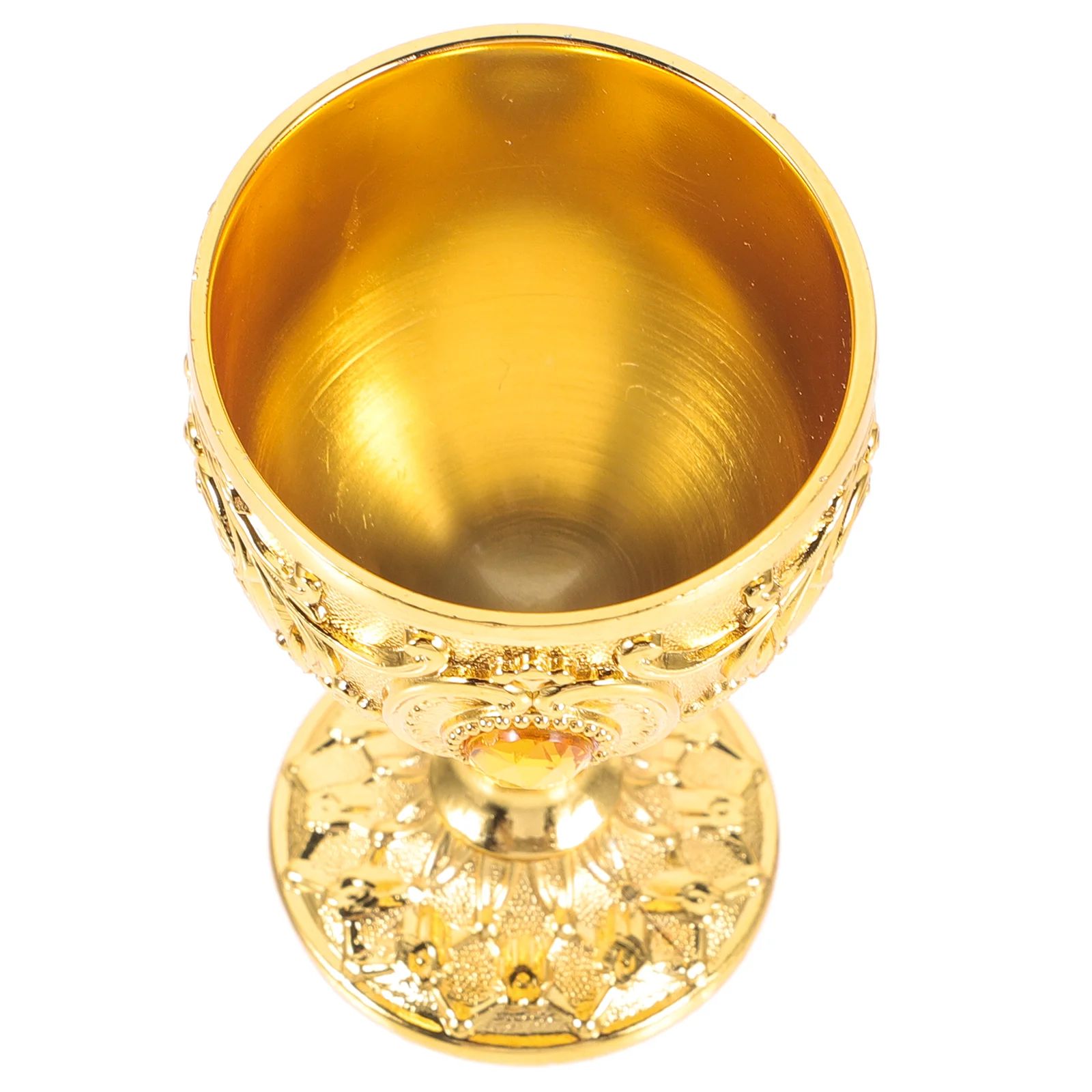 Красные чашки Европейский высококачественный белый ретро-стекло 30 мл (золотой)