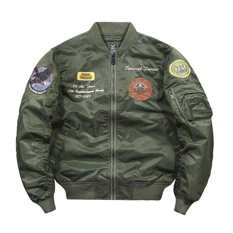 

Осенняя куртка «force» для мужчин и женщин, байкерская куртка-бомбер, зимние пальто с хлопковой подкладкой, мужская одежда с вышивкой