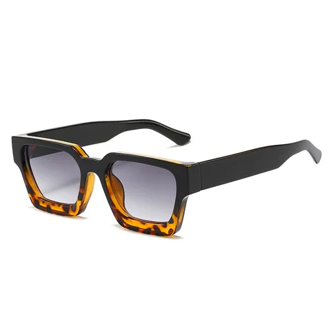 Новинка 2022, квадратные солнцезащитные очки для женщин и мужчин, оверсайз Модные солнцезащитные очки с защитой от ультрафиолета UV400, брендовые дизайнерские женские уличные очки для покупок
