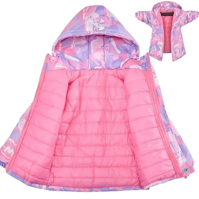 Куртка для девочек модная повседневная хлопковая ветровка пальто подростков на