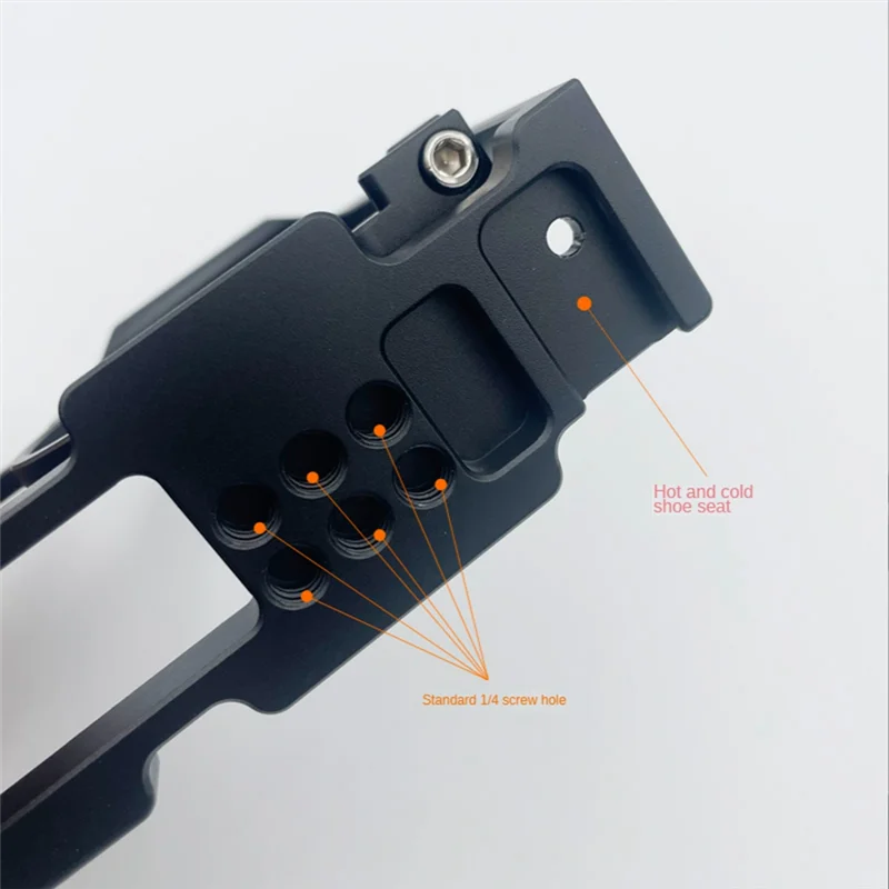 

Быстросъемная L-образная пластина для камеры Sony Zv1, деревянная рукоятка с основанием для холодного башмака, ручка для камеры, серебряные аксессуары