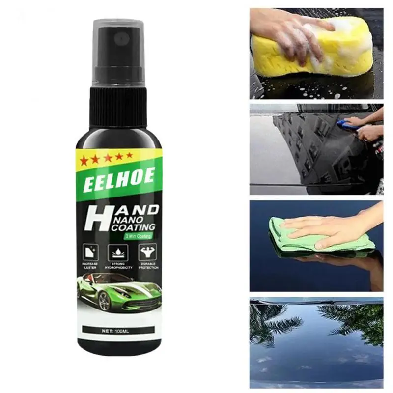 

1Pcs 30ml Car Repellent Ceramic Coating Nano Glass Plated Crystal Liquid Hydrophobic Coating Agent Car Accessories