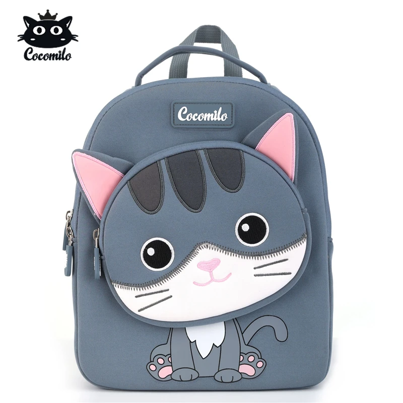 

Cocomilo 3D Cartoon Cat Print School Bags for Girls Boys Fashion Children Backpacks Kindergarten Animal Toddle Kids Backpack