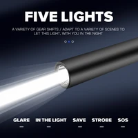 powerful led flashlight usb rechargeable flashlights pocket sized flashlight waterproof torch min flashlight power bank function