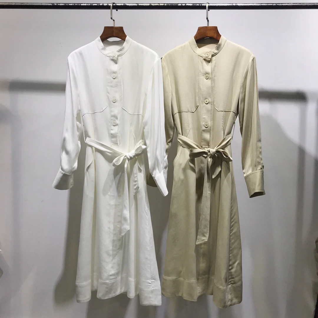 

The combination of softness and elegance in a shirt dress is timeless