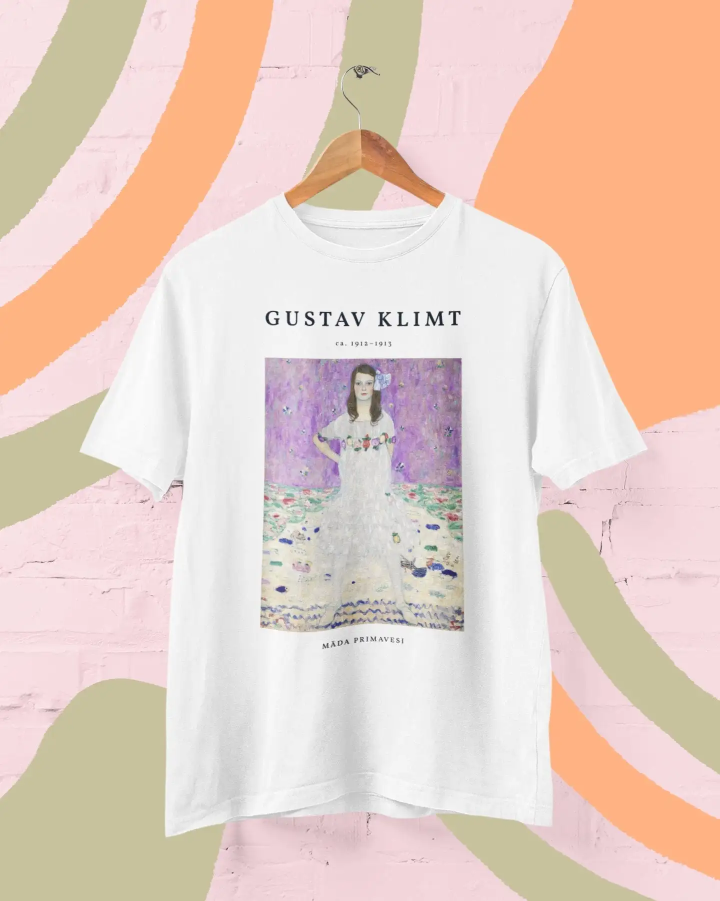 Фото Футболка Gustav Klimt Mada Primavesi Art Nouveau Vienna Secession Symbolism Modern Schiele Van Gogh 100, хлопок №1