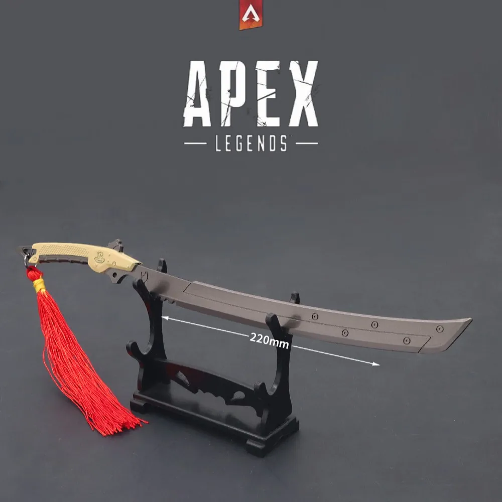 

Apex Legends Heirloom Ash Legends Cool Knife Metal Sworld Katana Game Weapon Keychain Model Toys For Childrens Holiday Gift