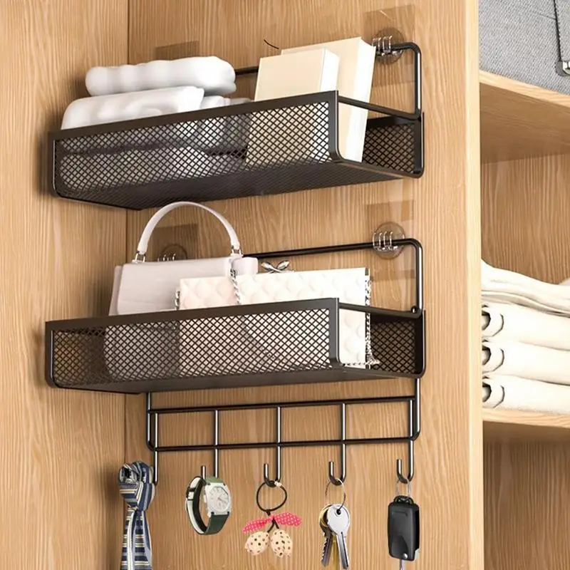 Настенные корзины для ванной комнаты сетчатые органайзеры настенные стены