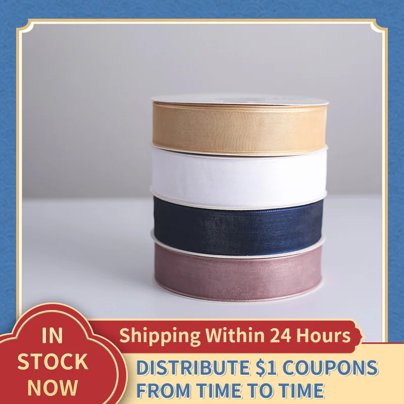 

DIY Handmade Accessories Lace Fabric Trim Creative Bow 2021Chiffon Ribbon Bouquet Wrapping Tape For Gift Packing Drop Shipping