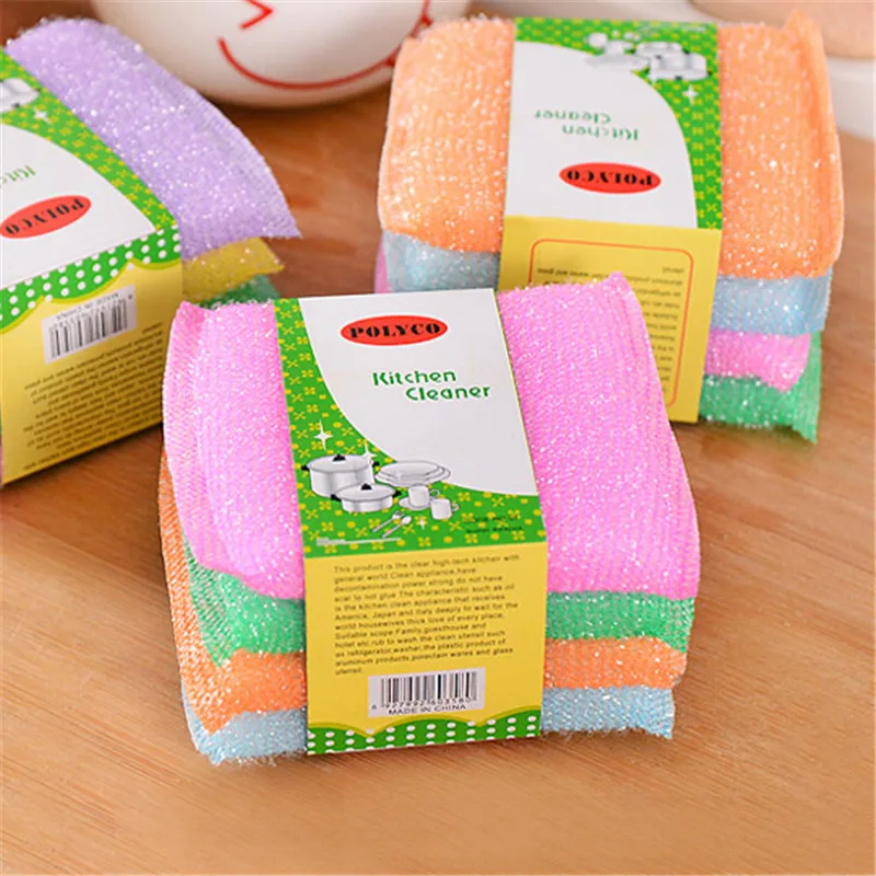 

Scouring Pad Is Suitable For Kitchen Dishwashing Sponge