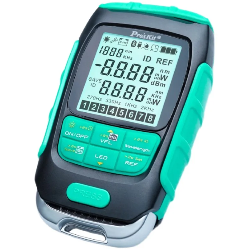 

Proskit MT-7615 MT-7616 4 IN 1 Fiber Optic Laser Power Meter VFL 30MW Visual Fault Locator Lan Cable Tester LED Flashlight