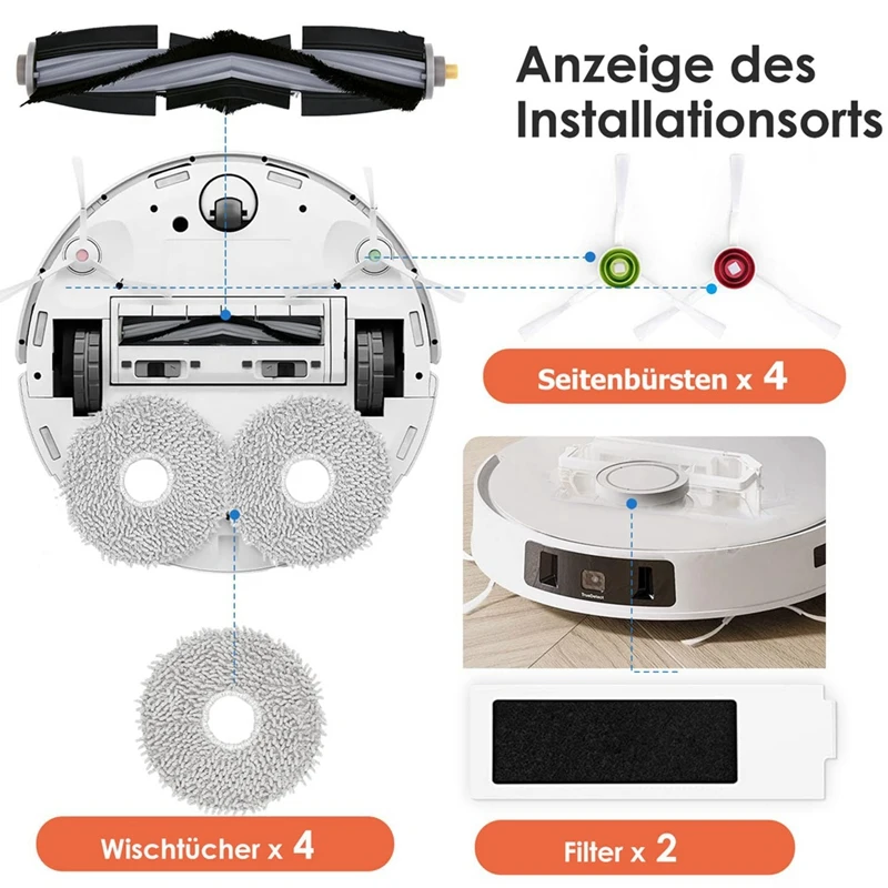 Набор аксессуаров для робота-пылесоса ECOVACS DEEBOT T20 OMNI / T20e пылесборников насадок