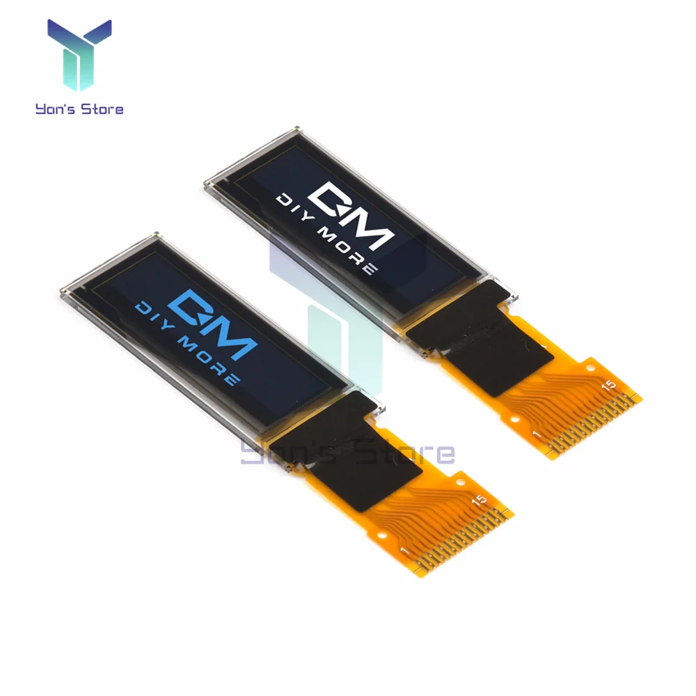 

0.91 Inch OLED Display Module 128*32 LCD Screen SPI Serial Port screen 15PIN SSD1306 Driver Chip White Blue