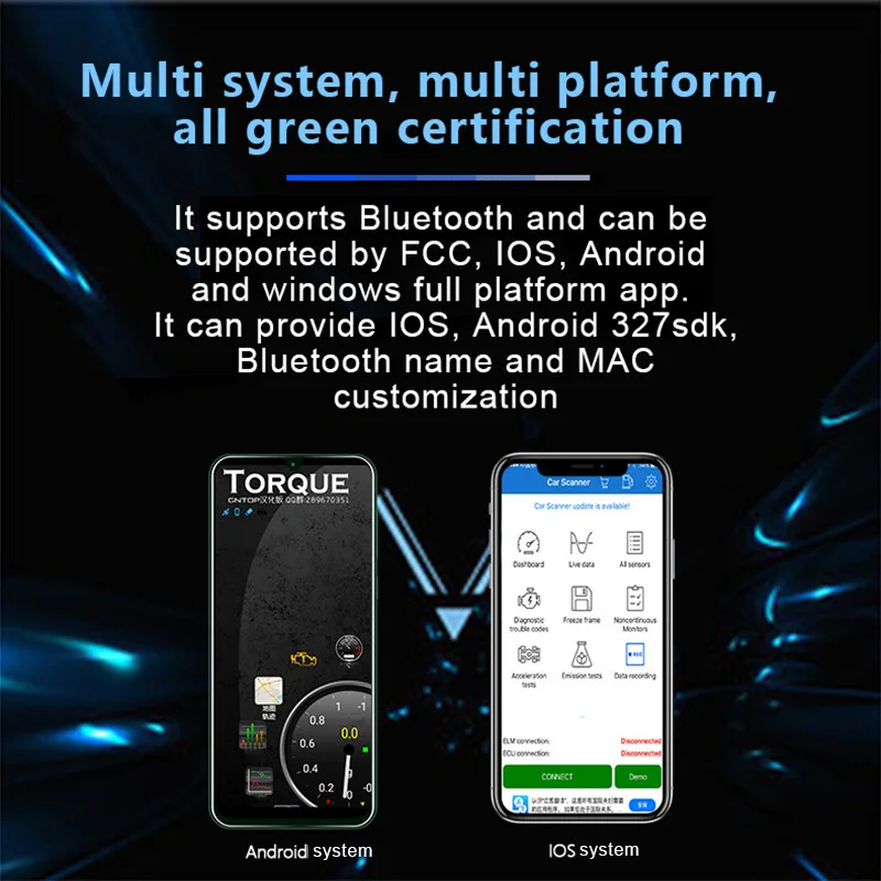 Мини ELM327 Bluetooth V2.1 OBD2 автомобильный диагностический сканер ELM 327 для Android/Symbian