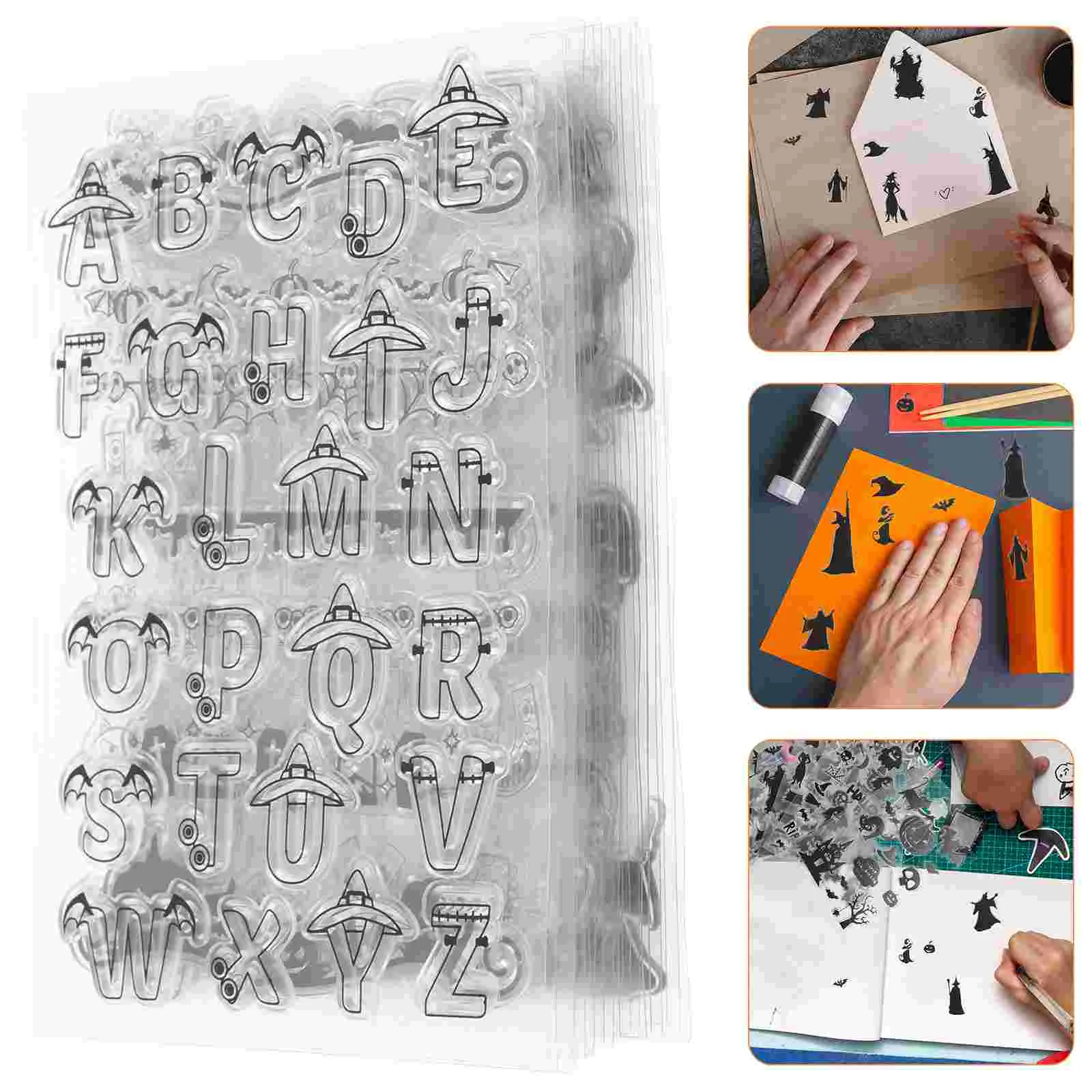 

Stampsclear Pumpkin Witch Photo Crafts Diy Stamper Stencils Making Scrapbookingsilicone Treat Or Trick Album
