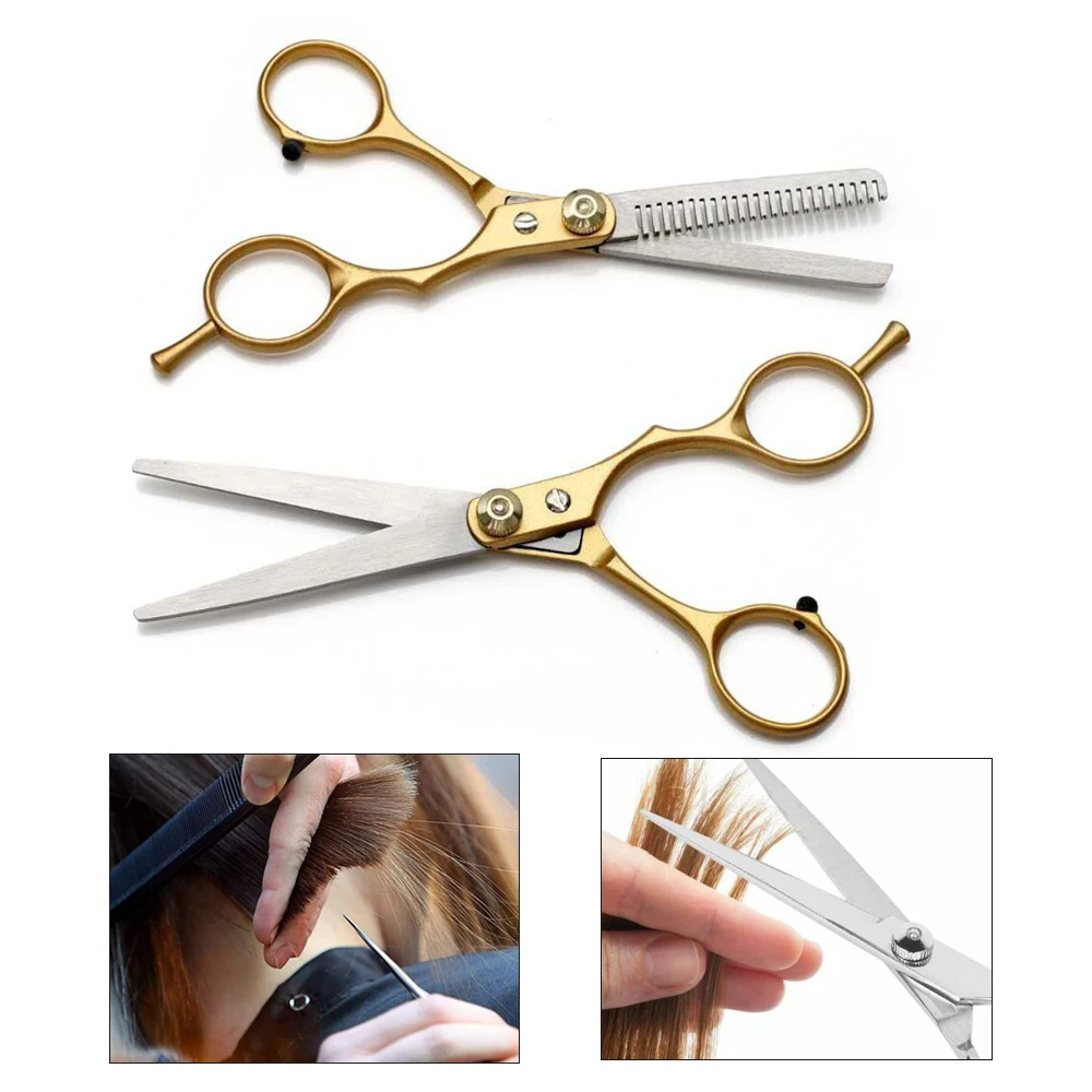 Hair Cutting Scissors Kits Stainless Steel Hairdressing Shears Thinning Scissors For Barber/Salon/Home/Men/Women/Kids/Shear
