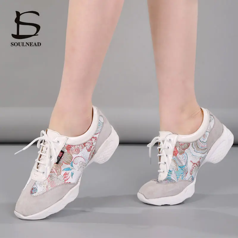Women Sneakers Dance Shoes Modern Jazz Standard Ballroom Tango Latin Dancing Shoe Girls Ladies Outdoor Jazz Hip Hop Sports Shoes