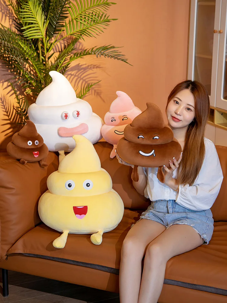 

Забавная шоколадная подушка в виде какашки, 35 см