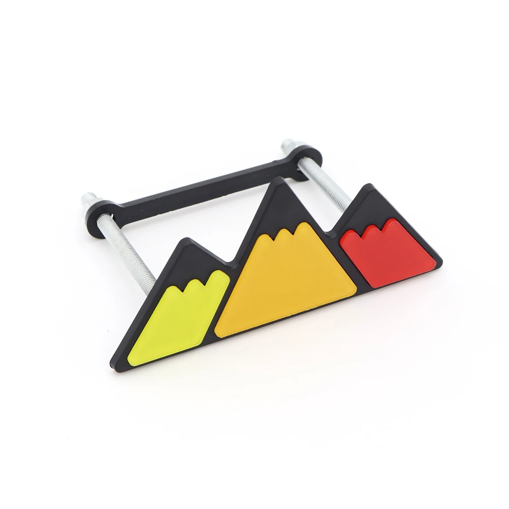 

3-цветный значок на решетке, эмблема с логотипом для Toyota Tacoma Tundra 4Runner TRD Highlande Rav4 CHR, полоса воздухозаборника, автомобильные аксессуары