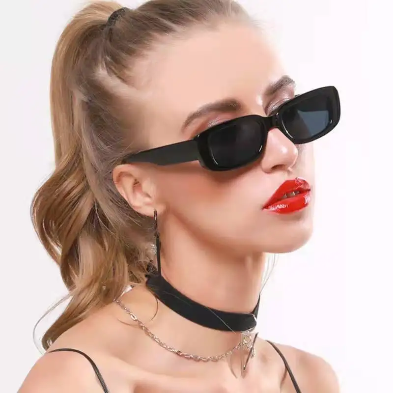 

WENLCCK Small Rectangle Sunglasses Women 2022 New Retro Square Narrow Frame Sun Glasses Trendy Vintage Streetwear Eyewear UV400