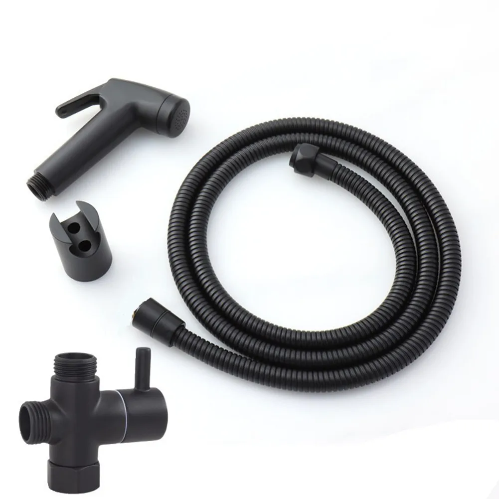 

Head Handheld Bidet Spray Hose Holder Valve Kit Home Hose Low Gentle Spray Multi-Functional Practical Sanitary Kit Durable