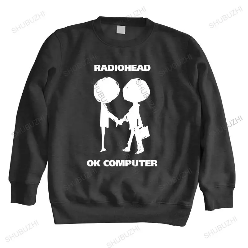 Мужская Осенняя толстовка с капюшоном и логотипом радио