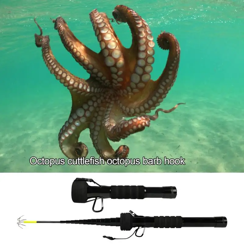 Телескопическая удочка для рыбной ловли с крючком из нержавеющей стали