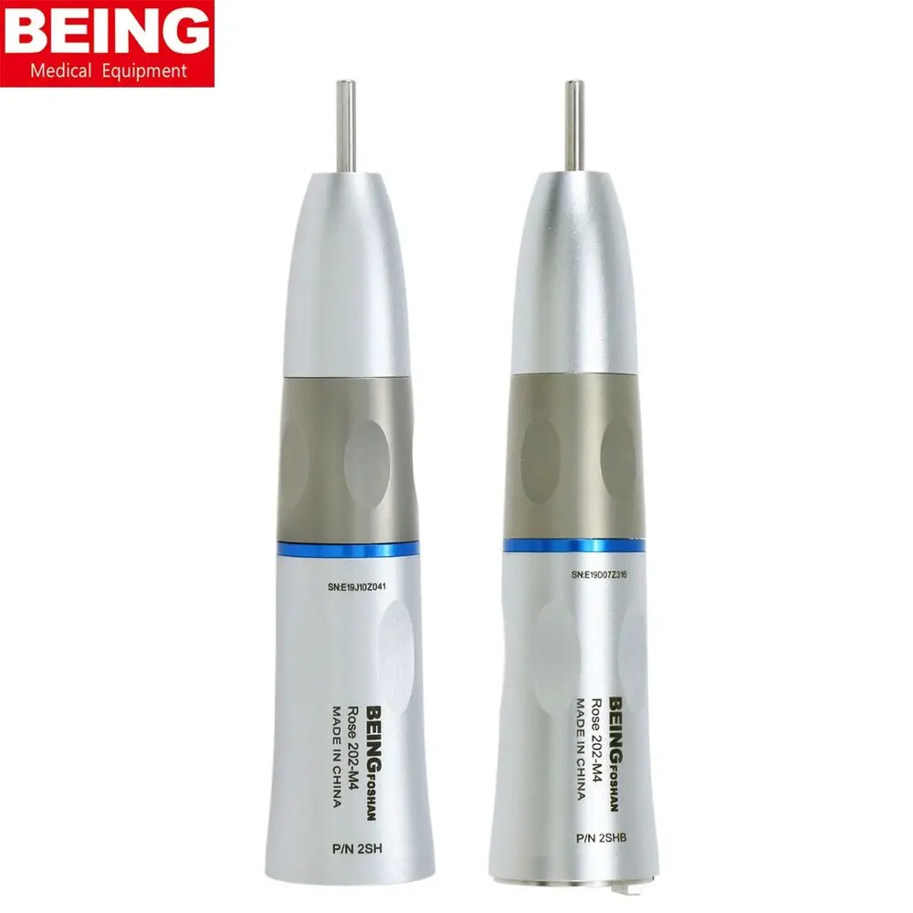 BEING Dental Low Speed Straight Handpiece Fiber Optic Handpiece fit E Type Air Motor