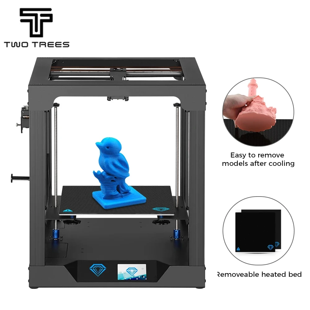 Twotrees SP-5 3D Printer Core XY TMC2225 Silen MB V1.1 V2.1 Dual Z Axis FDM Extruder Larg Print Size 300*300*330mm PEI |