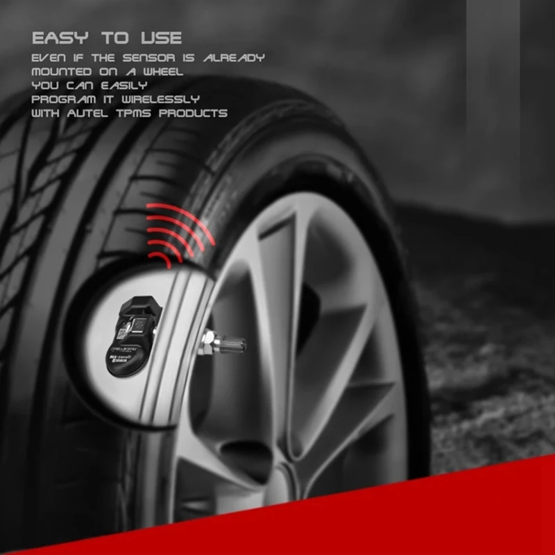 

6Pcs Programmable TPMS Sensor 433Mhz 315MHZ Tire Pressure Sensor 2 In 1 For-Autel MX-Sensor Monitoring System