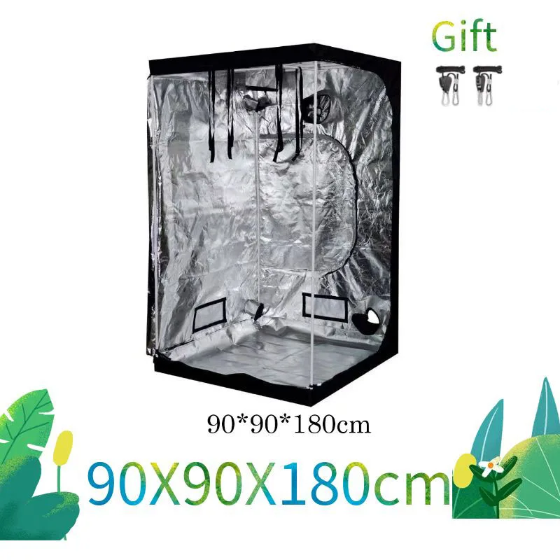 New High Quality 90X90X180CM 600D Indoor LED Tent Grow Growing System Non-toxic Plant Room Box Indoor Garden Water-Proof