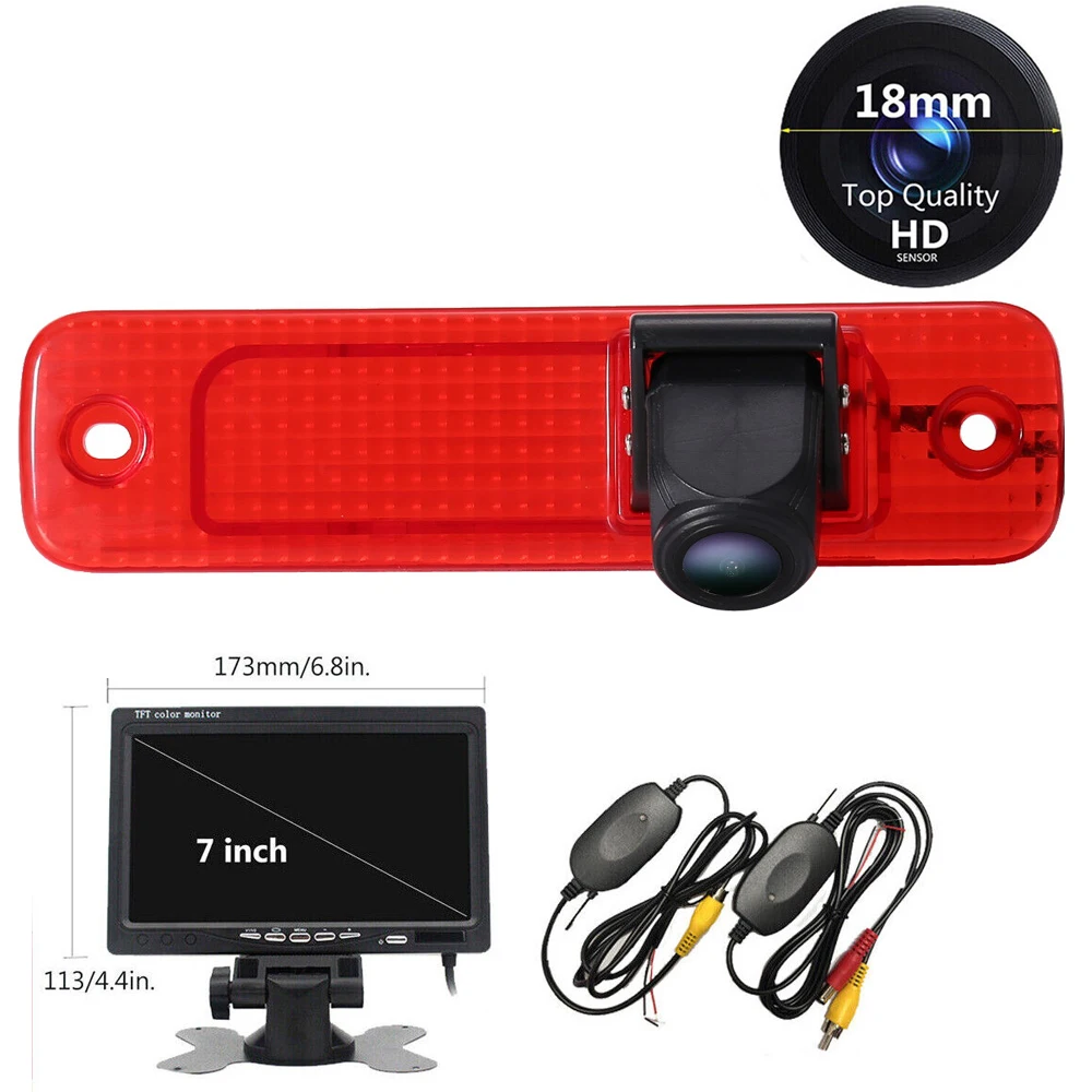 Автомобильная камера заднего вида HD с монитором 4 3 дюйма 7 дюймов беспроводное