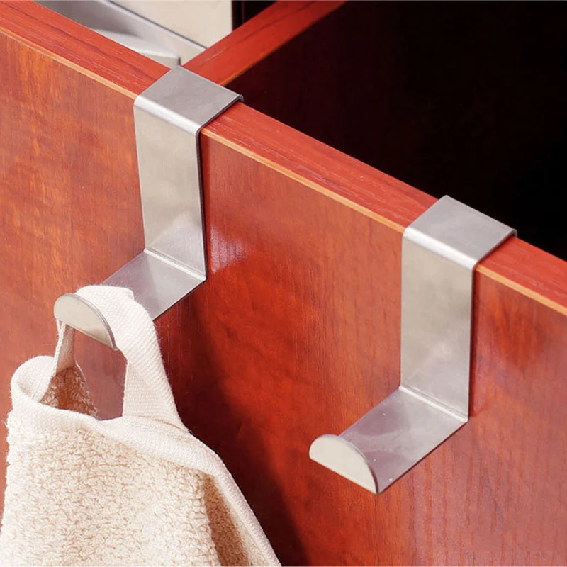 2 шт. дверные Крючки-вешалки из нержавеющей стали