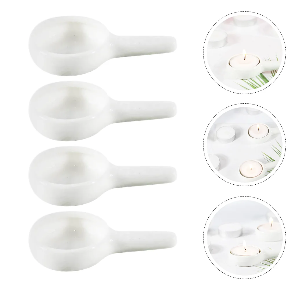 

Spoon Burner Ceramic Holder Oil Wax Tealight Glass Aroma Tray Candlestick Warmer Diffuser Aromatherapy Stand Holders Container