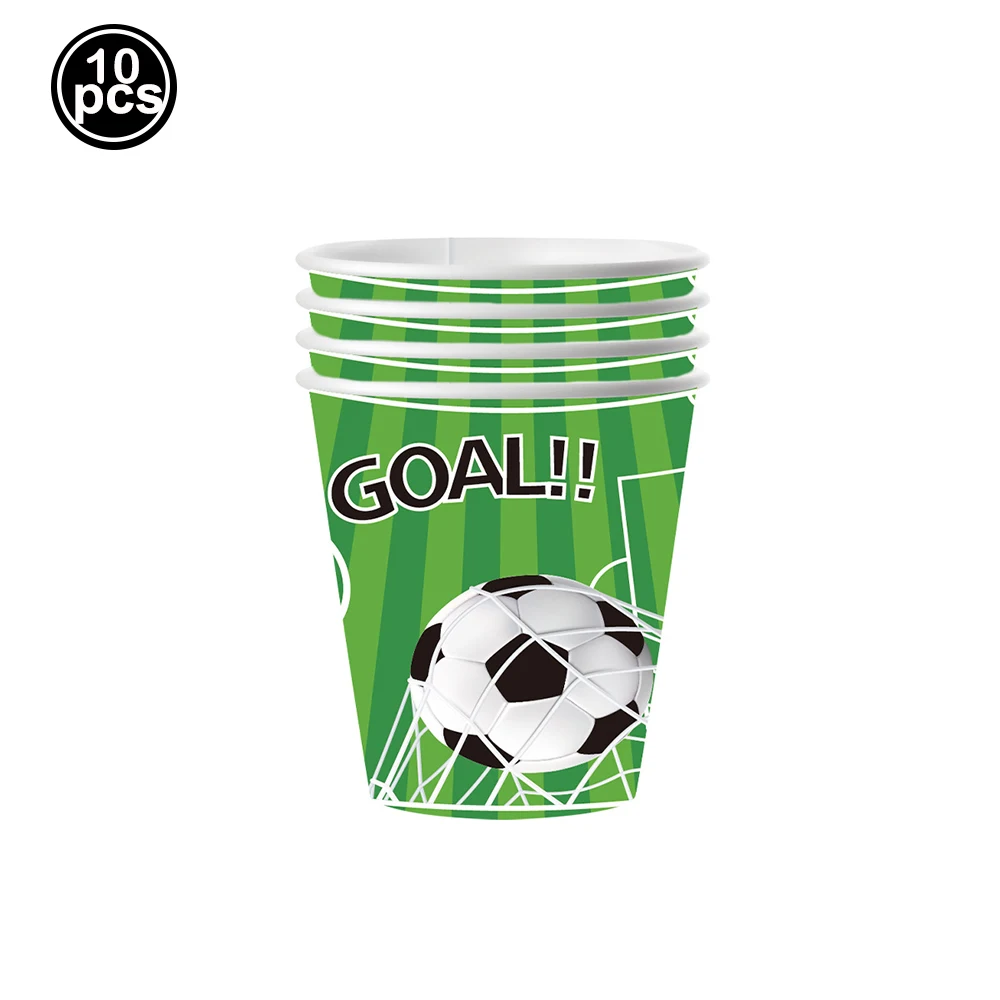 

Зелёная футбольная одноразовая посуда для мальчика