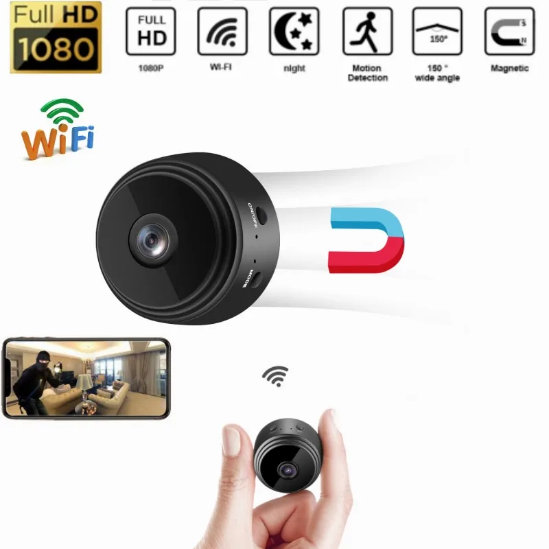 

Мини-камера A9 для умного дома, Wi-Fi, HD 1080P