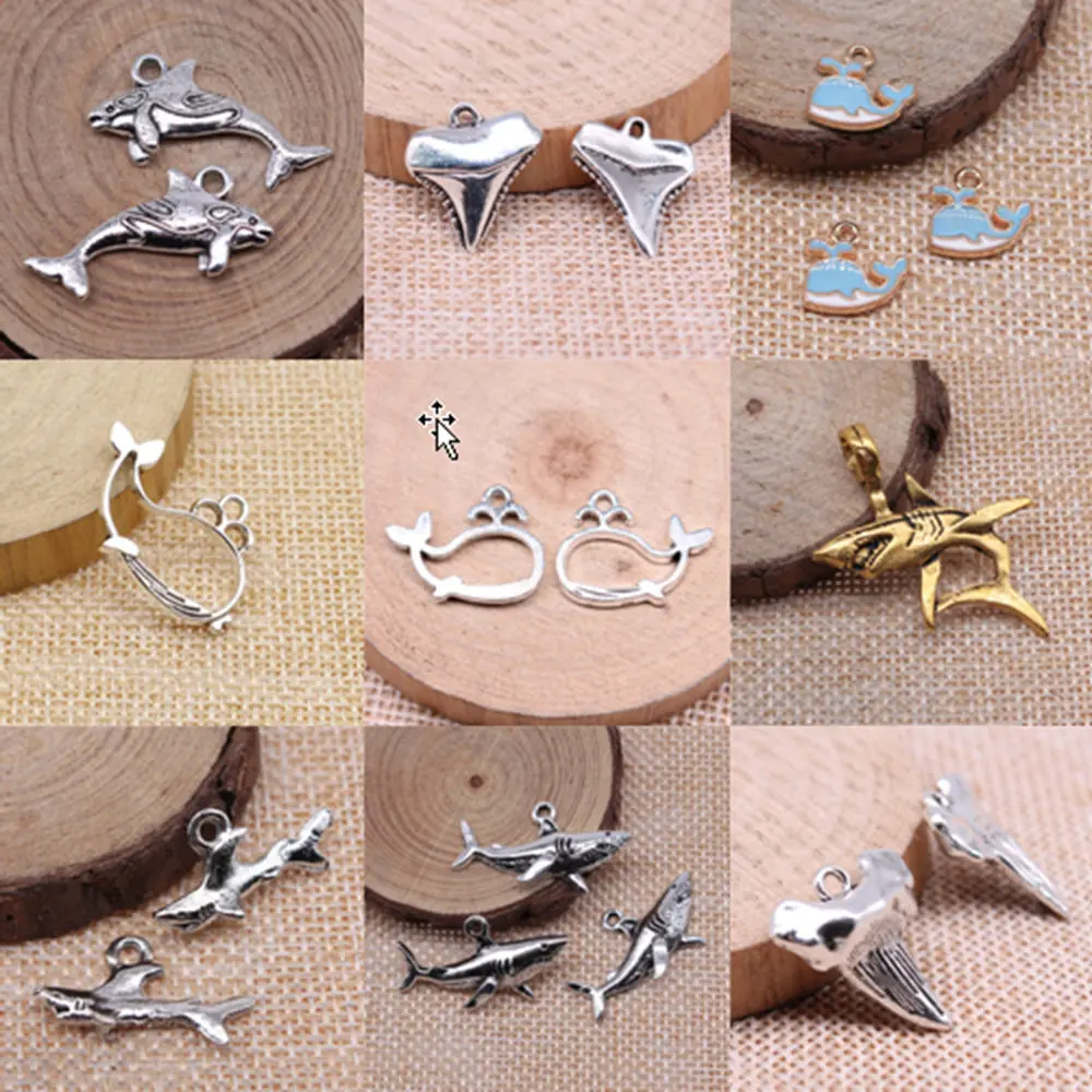 

Whale Charms For Jewelry Making DIY Pendants For Gift Bulk