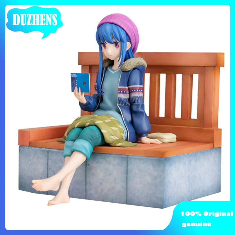 

In stock AmiAmi Original:Yuru Camp Shima Rin hot spring 17cm PVC Action Figure Anime Figure collectible Model Toys Doll Gift
