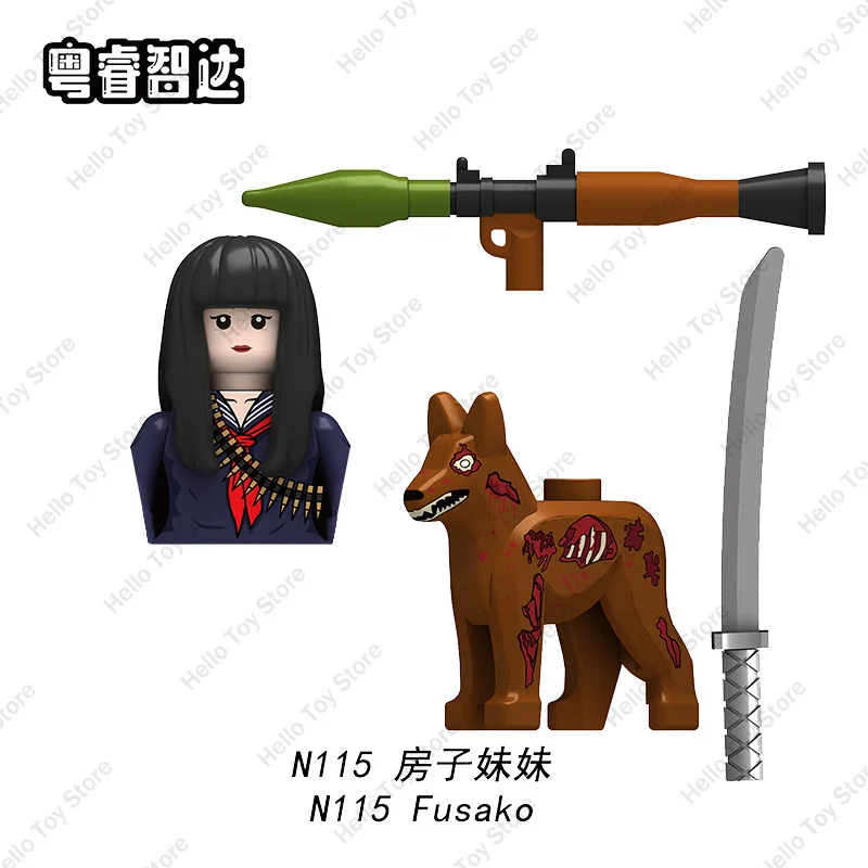 2024 городская мини-фигурка зомби на Хэллоуин серия Ходячие дороги призрак