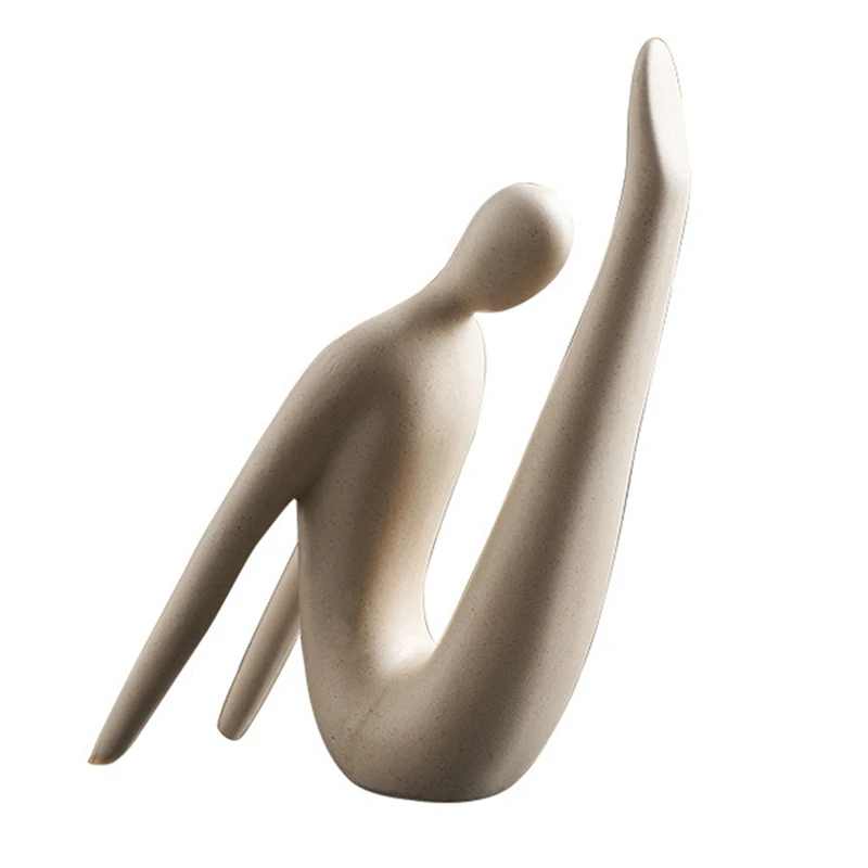

Abstract Humanoid Figurines for Nordic Home Accessories Living Room Decoration Ceramic Model Desk Decor Gift