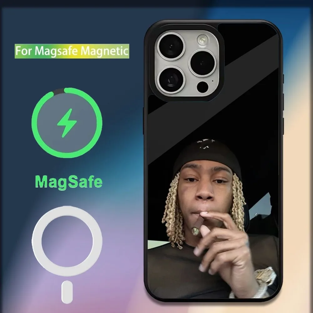 Rapper R-Rich Amiri Phone Case For iPhone 16 15 14 13 12 11 Plus Pro Max Mini Magsafe Magnetic Wireless Charging