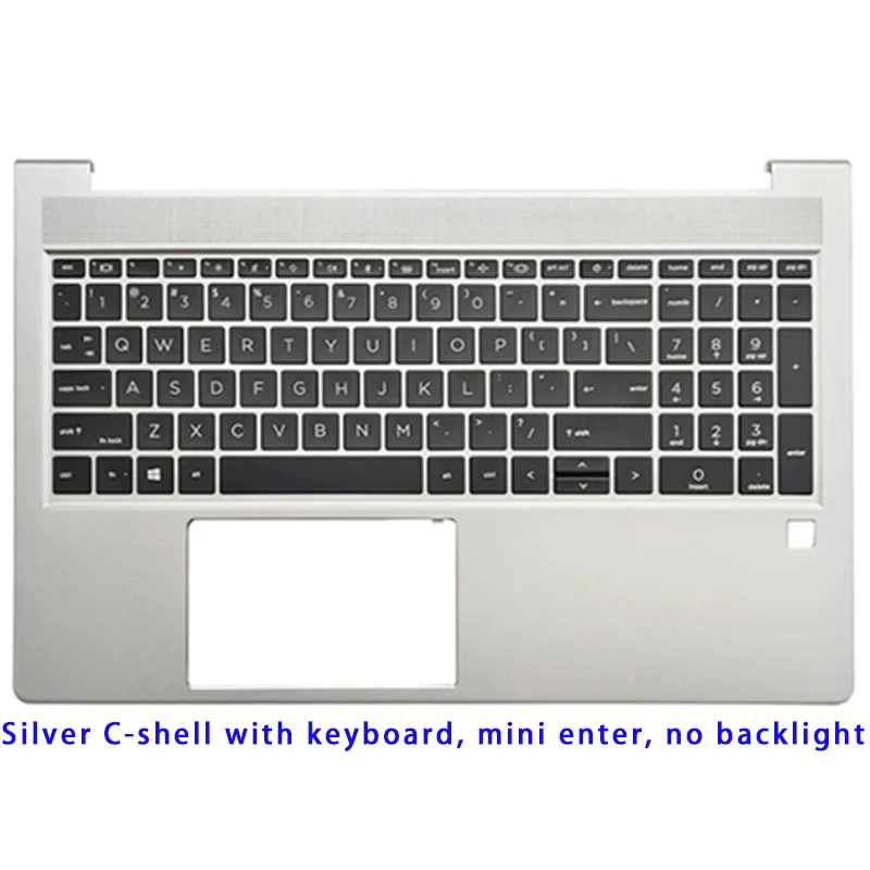 Фото Подходит для ноутбука EliteBook 650 G10: верхняя крышка ЖК-экрана, рамка экрана, подставка для рук, нижняя крышка, клавиатура, петли, серебристые крышки ABCD №3