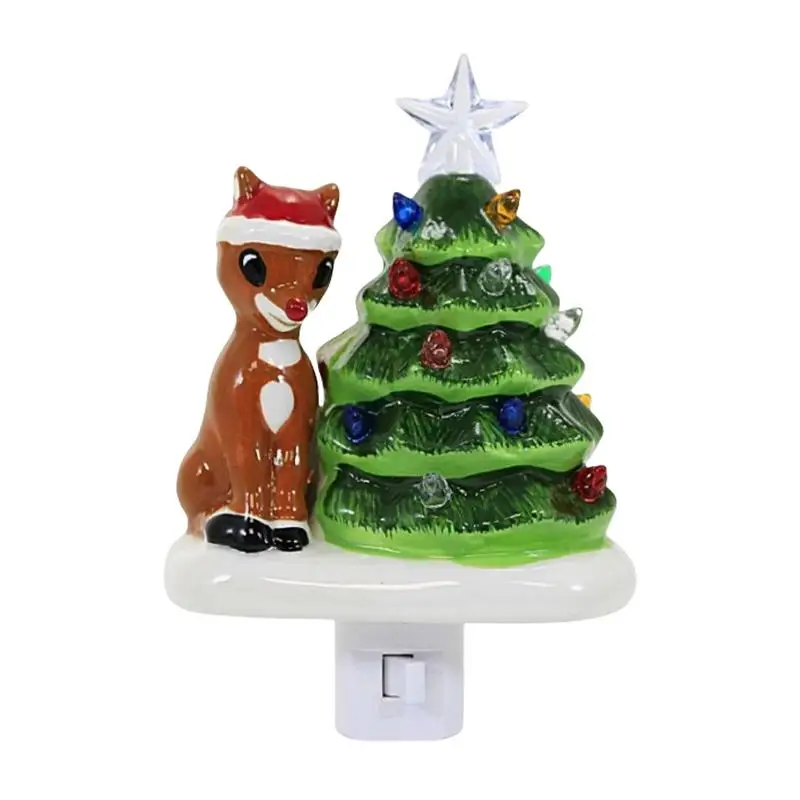 Ночник для рождественской елки Рождественская елка Елка Лось Смола Декоративная