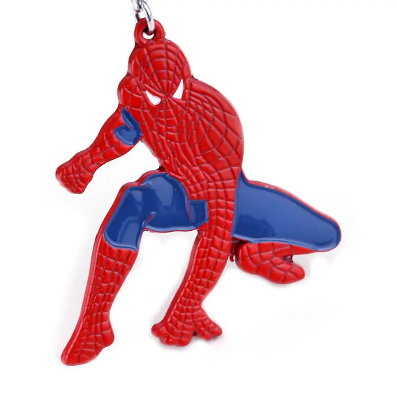 

Marvel Superhero Spiderman Cartoon Keychains Cute Figure Keyrins for Bag Spider Man Pendant Keyholder Jewelry Gift