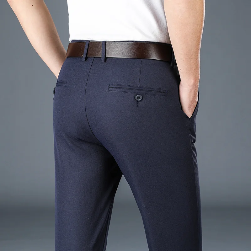

Spring Autumn Men's Casual Pants Man Slim Fit Chinos Fashion Trousers Male Formal Trousers Brand Clothing Plus Size 30-40