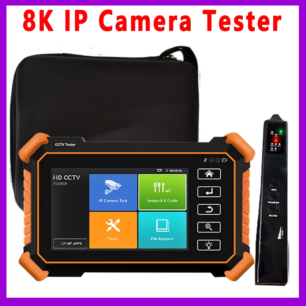 

Ip Camera Tester 8K H.265 Poe Hdmi Cftv Iptv Test 4k Monitor Camara Test 4 Inch CCTV Tester IPC-1910 Plus CVI TVI AHD Ipc Tester