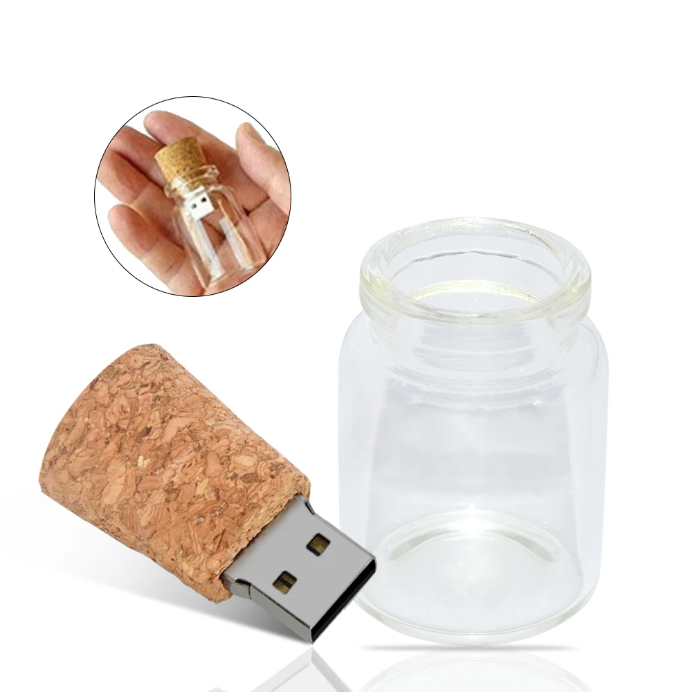 Usb-флеш-накопитель в деревянной бутылке 16-64 Гб 50 шт.